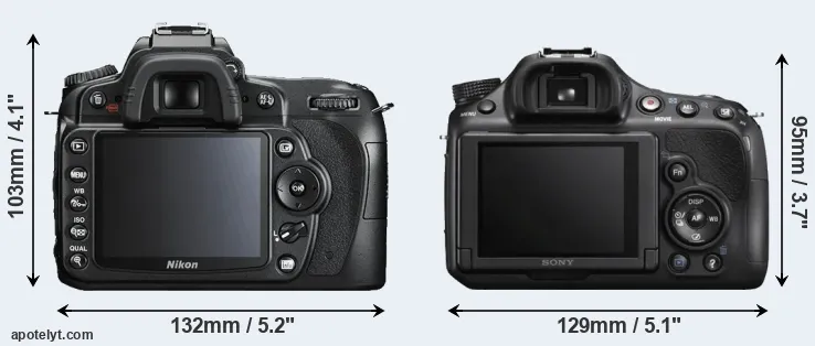 Comparison D90 or A58 rear