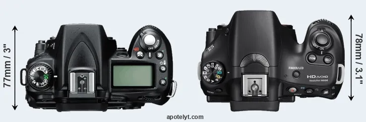 Compare D90 versus A58 top