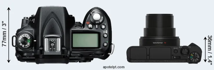 Compare D90 versus HX80 top