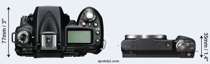Compare D90 versus NEX-3N top