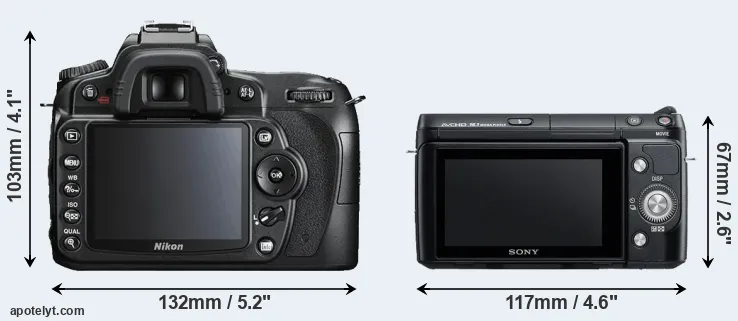 Comparison D90 or NEX-F3 rear