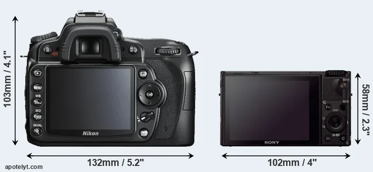 Comparison D90 or RX100 III rear