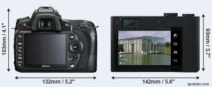 Comparison D90 or ZX1 rear