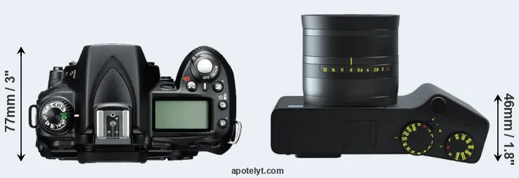 Compare D90 versus ZX1 top