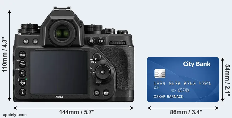 Df and credit card rear side