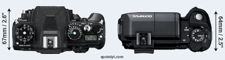 Compare Df versus E-300 top