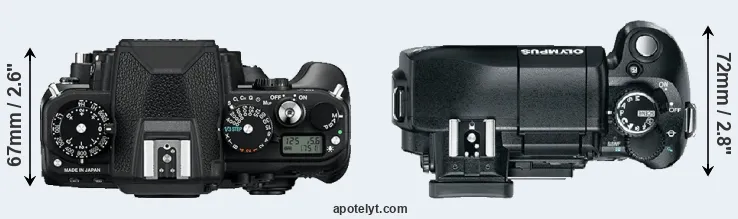 Compare Df versus E-330 top