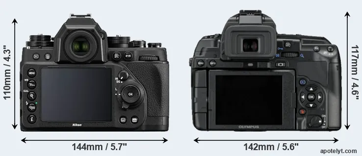 Comparison Df or E-5 rear