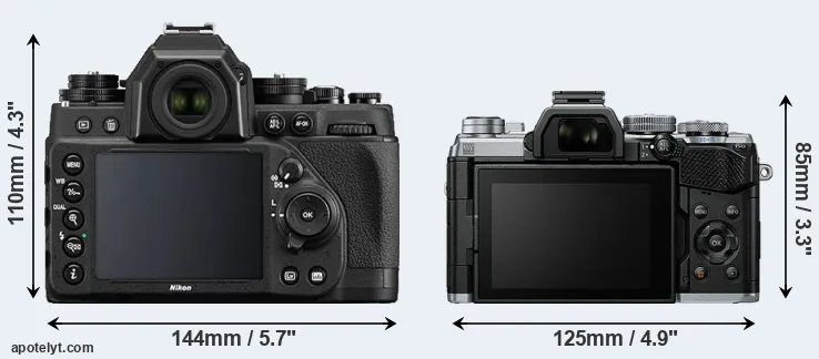 Comparison Df or E-M5 III rear