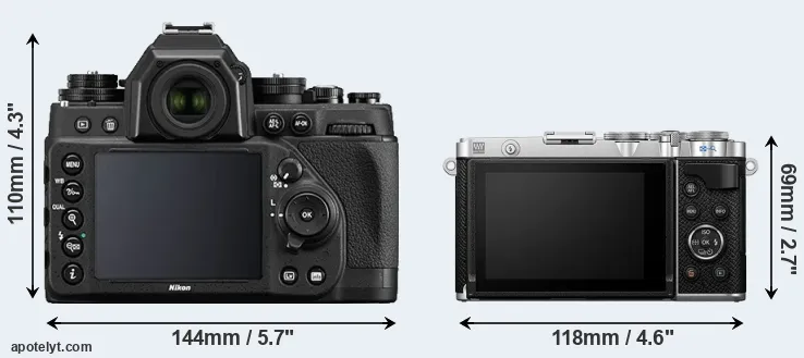 Comparison Df or E-P7 rear