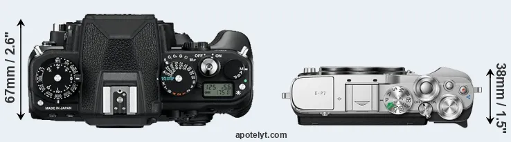 Compare Df versus E-P7 top