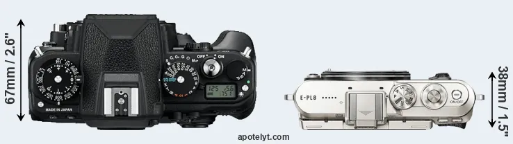 Compare Df versus E-PL8 top