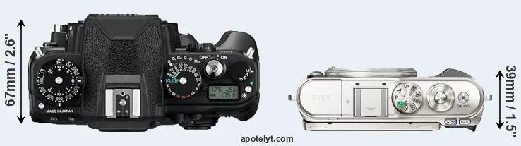 Compare Df versus E-PL9 top