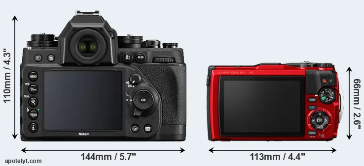 Comparison Df or TG-6 rear