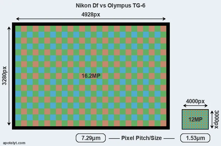 Df versus TG-6 MP