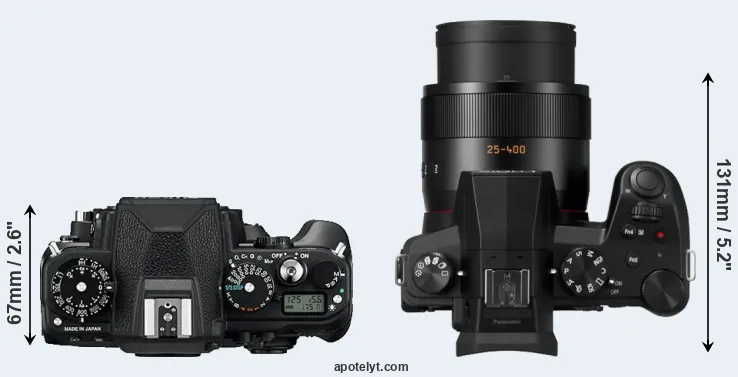 Compare Df versus FZ1000 II top