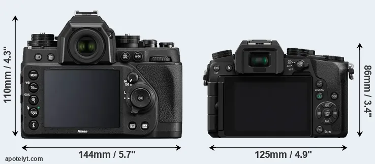 Comparison Df or G7 rear