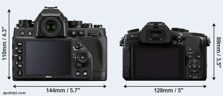 Comparison Df or G85 rear