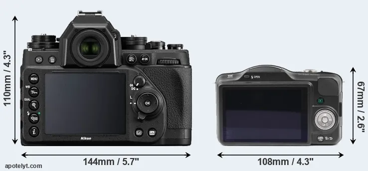 Comparison Df or GF3 rear