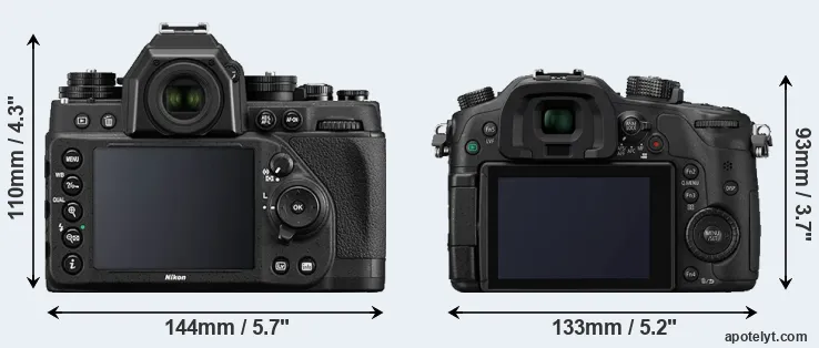 Comparison Df or GH4 rear