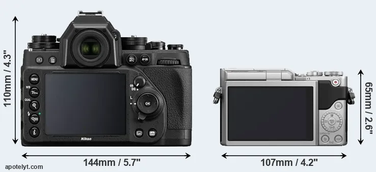 Comparison Df or GX800 rear