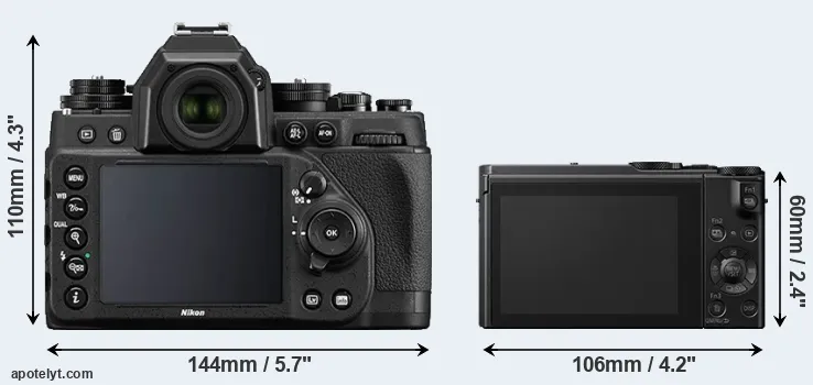Comparison Df or LX10 rear