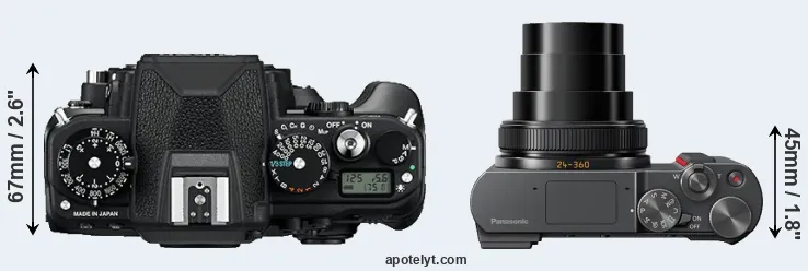 Compare Df versus TZ200 top