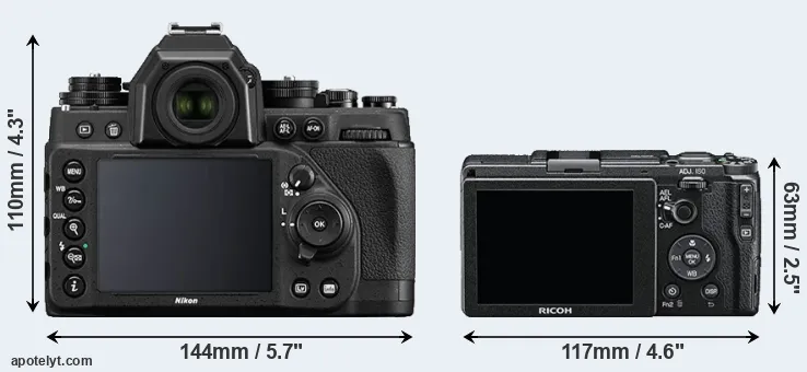 Comparison Df or GR II rear