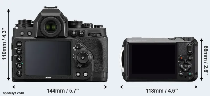 Comparison Df or WG-6 rear