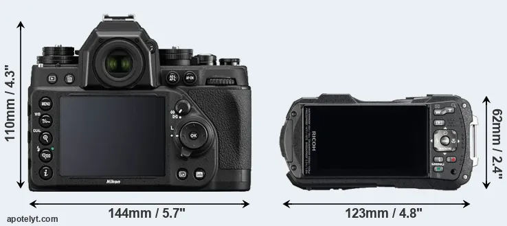 Comparison Df or WG-60 rear