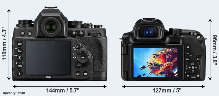 Comparison Df or NX30 rear