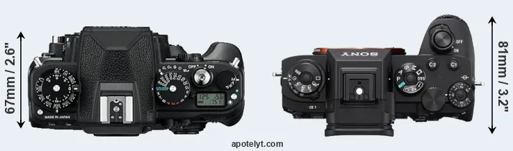 Compare Df versus A1 top