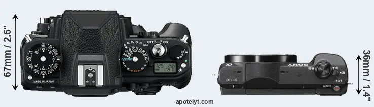 Compare Df versus A5100 top