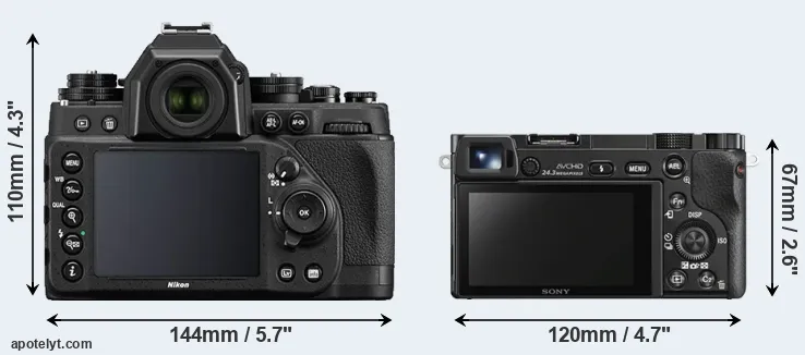 Comparison Df or A6000 rear