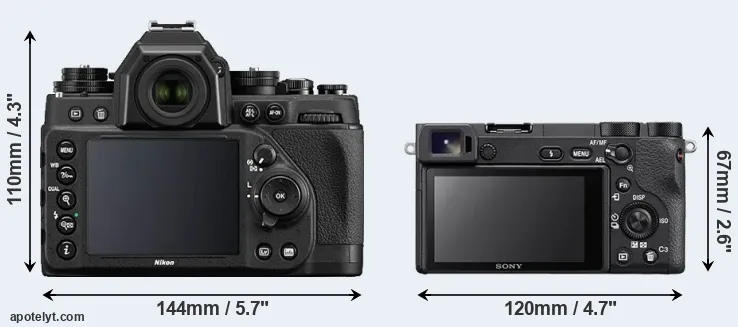Comparison Df or A6500 rear