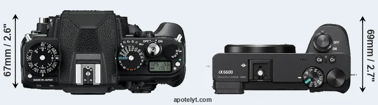 Compare Df versus A6600 top