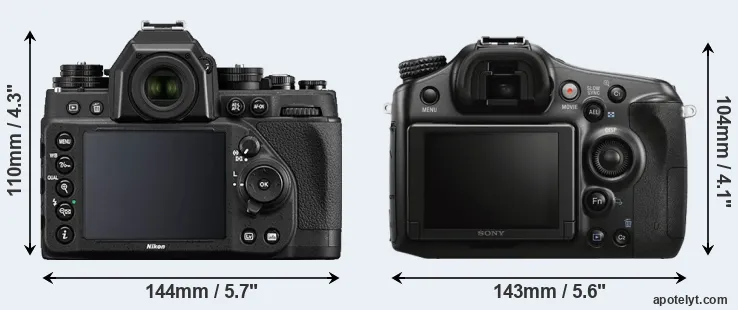Comparison Df or A68 rear