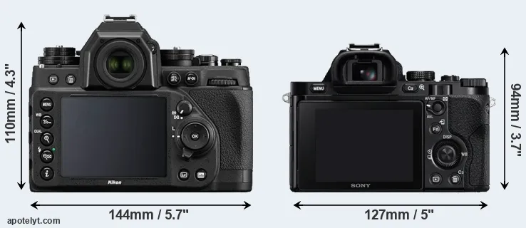 Comparison Df or A7 rear