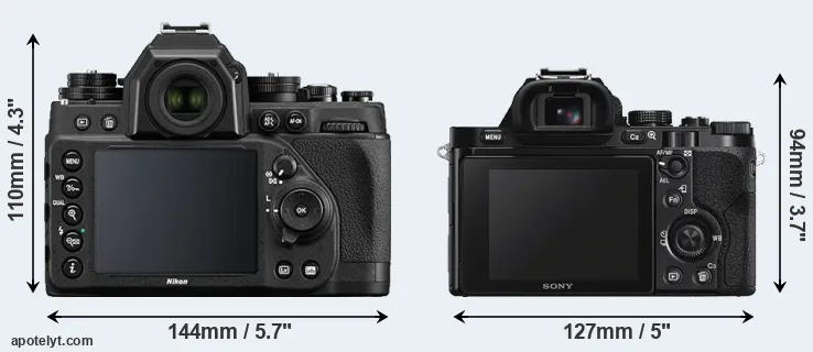 Comparison Df or A7S rear