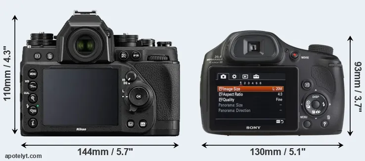 Comparison Df or HX350 rear