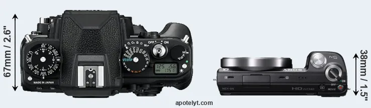 Compare Df versus NEX-5N top