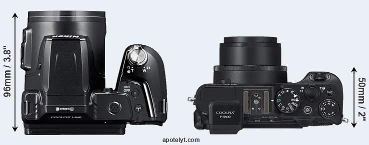 Compare L840 versus P7800 top