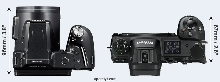 Compare L840 versus Z6 top