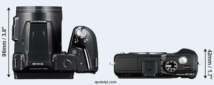 Compare L840 versus E-PL2 top