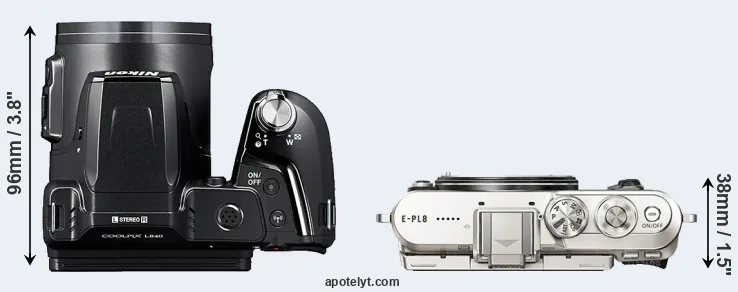 Compare L840 versus E-PL8 top