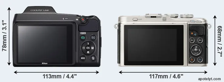 Comparison L840 or E-PL9 rear