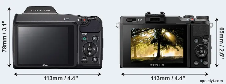 Comparison L840 or XZ-2 rear