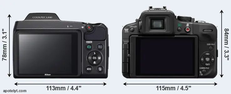 Comparison L840 or G3 rear