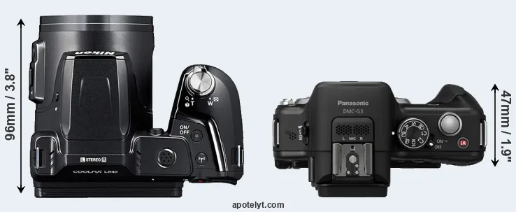 Compare L840 versus G3 top