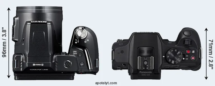 Compare L840 versus G6 top